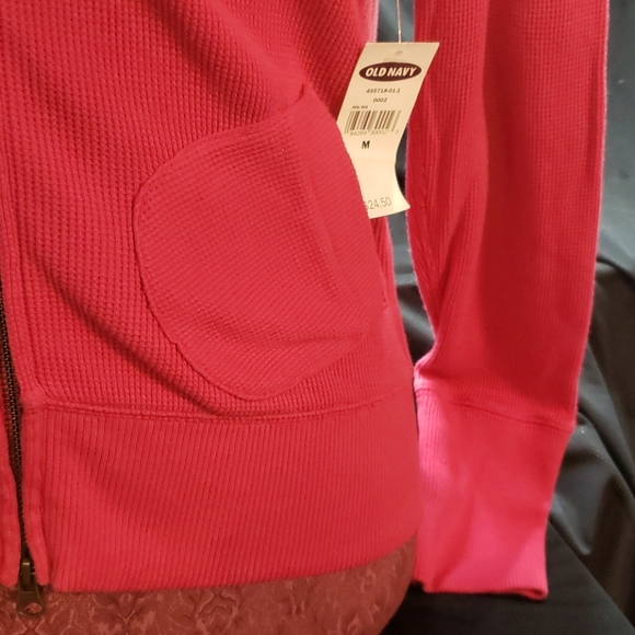 NWT - PINK Old Navy size M zip front hoodie - Picture 4 of 10